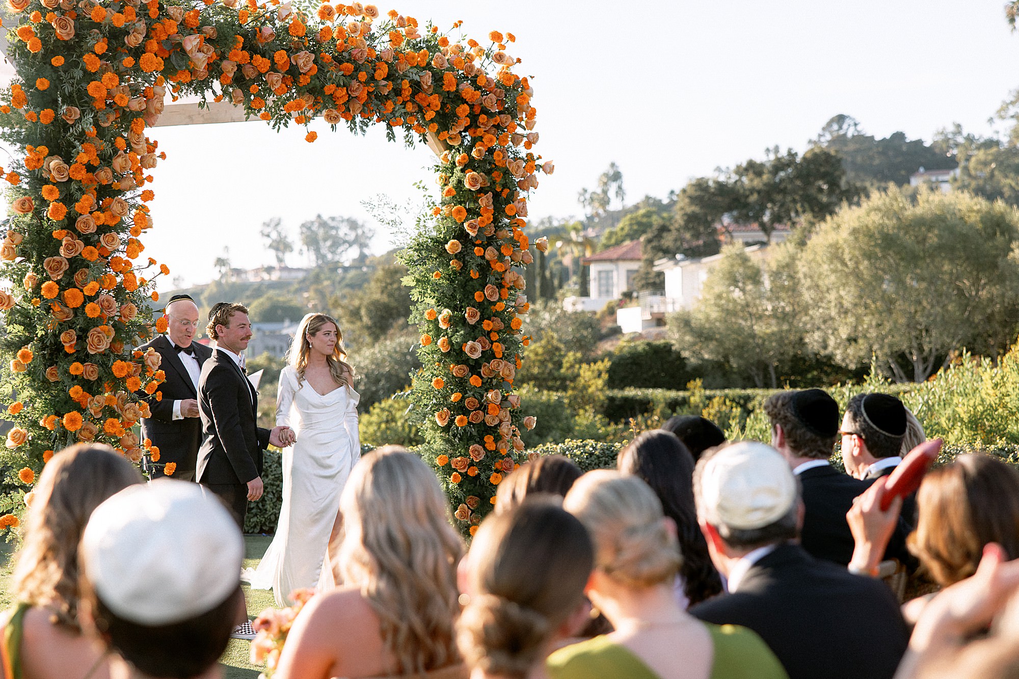Montecito Club wedding with custom chuppah
