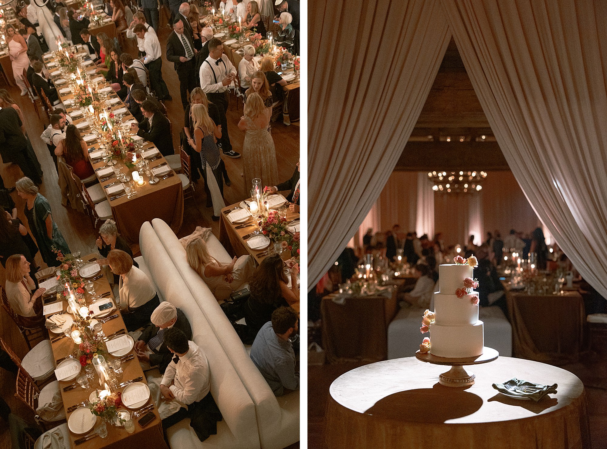 Montecito Club ballroom wedding reception