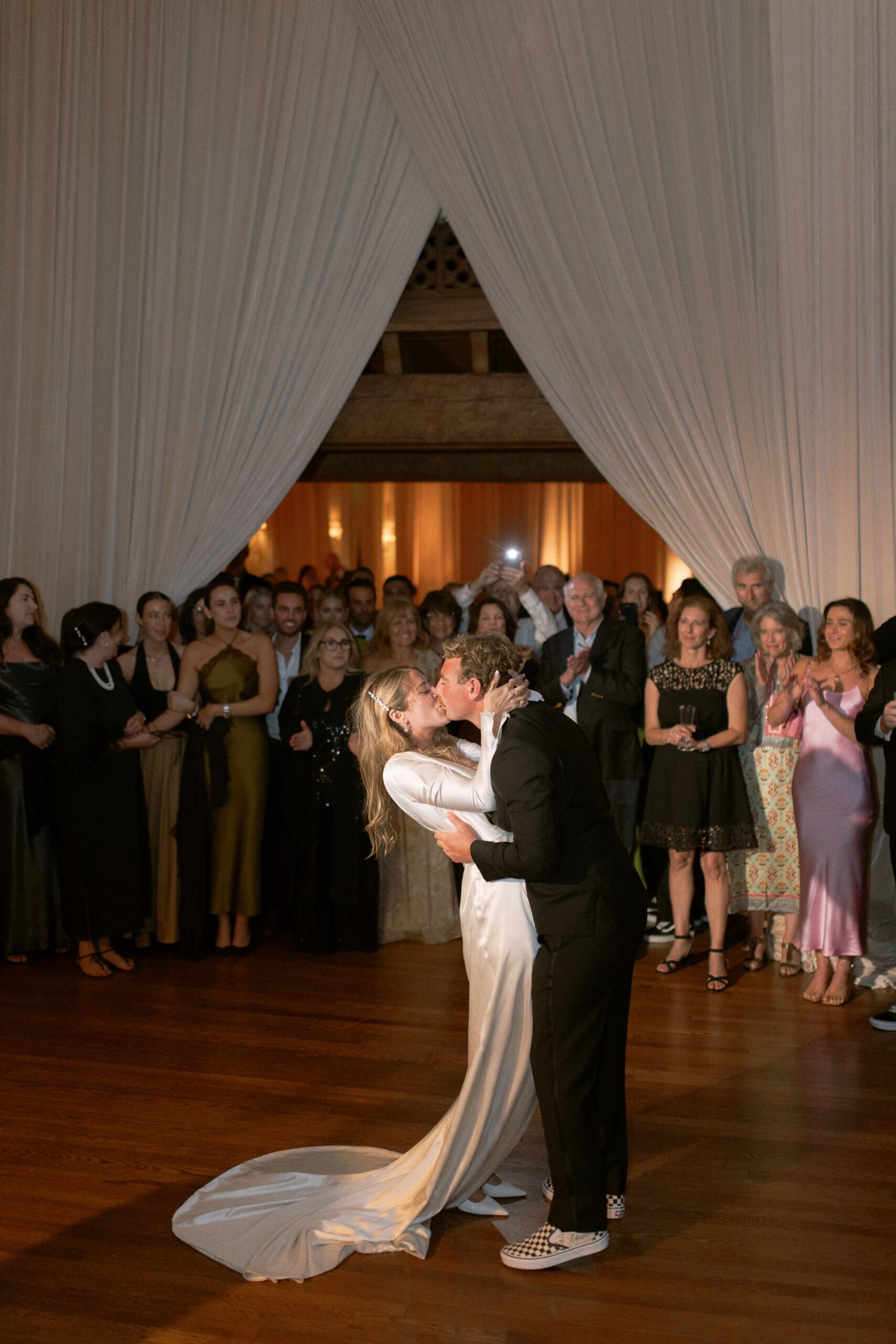 Montecito Club dance floor wedding photos