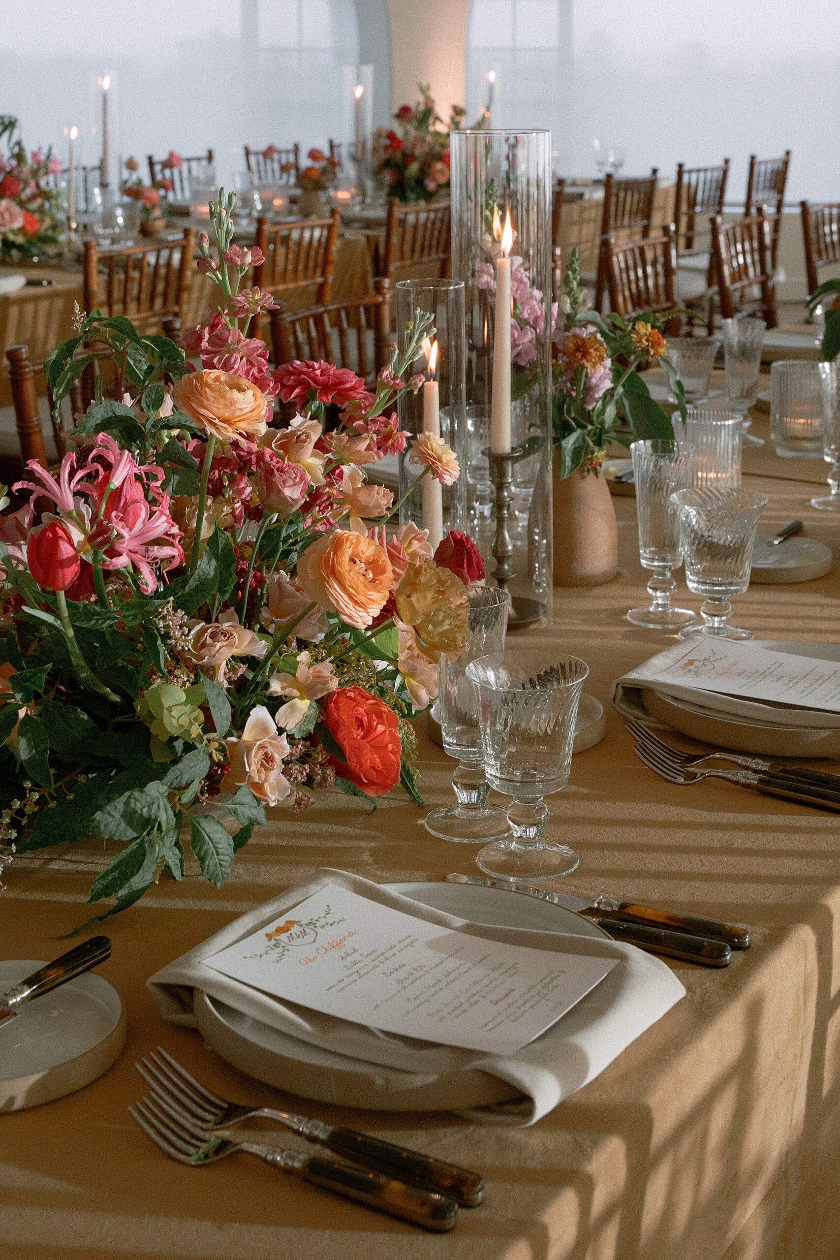 Montecito Club wedding reception detail photos