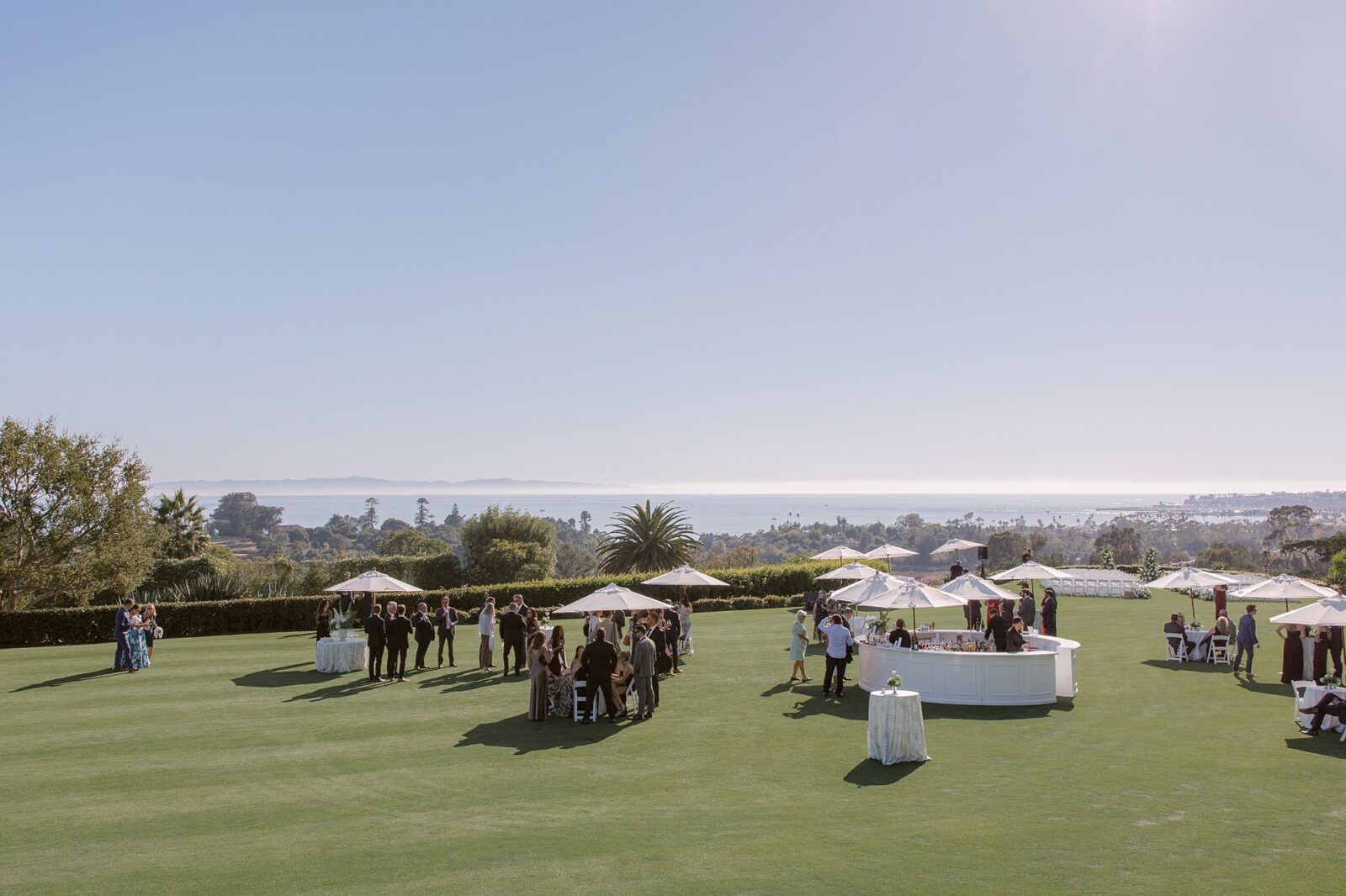 Cocktail hour with ocean view