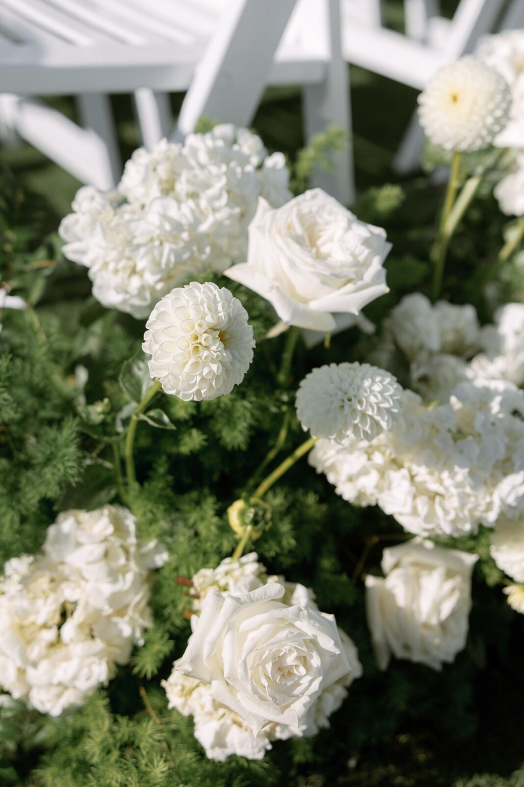 White wedding flowers