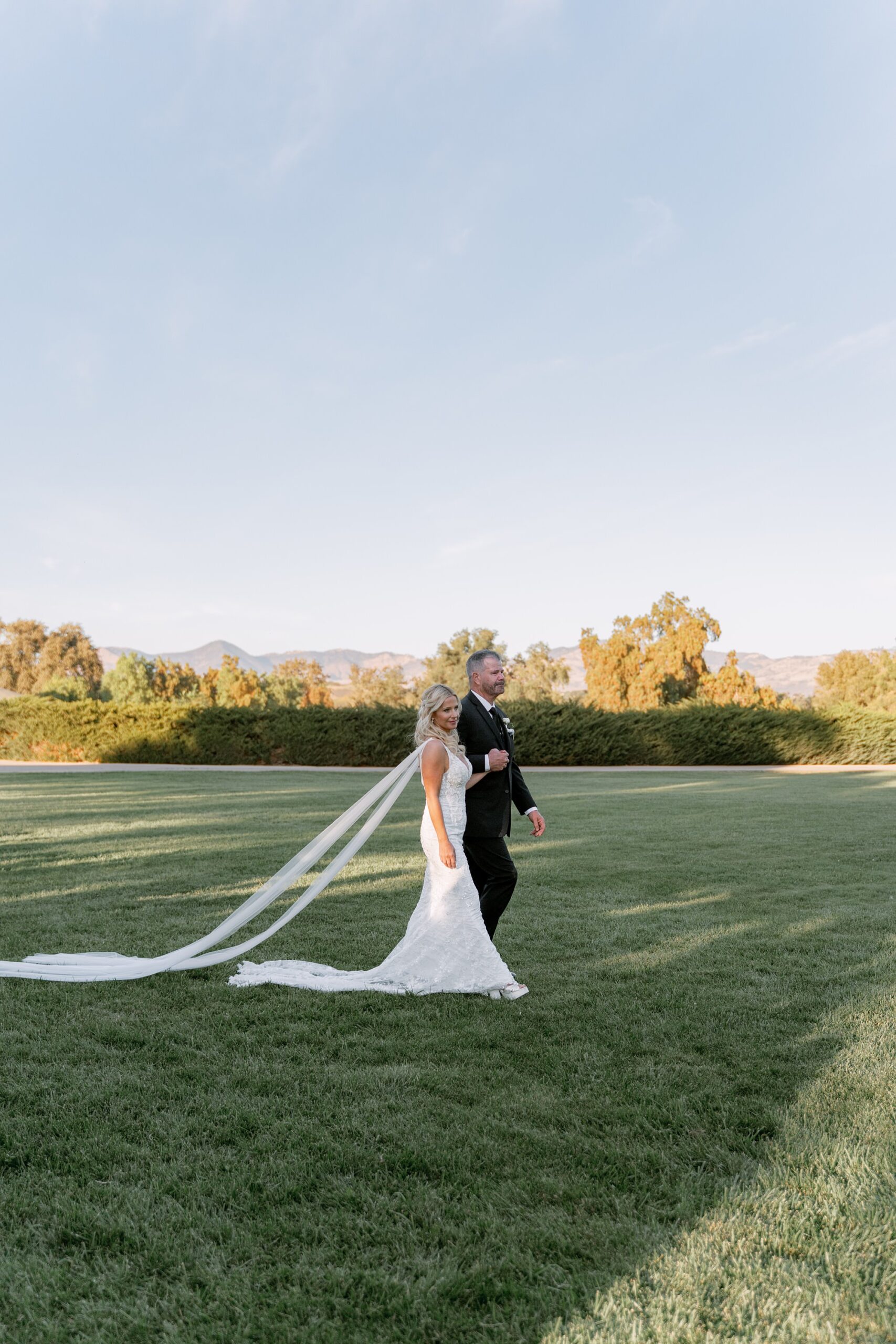Bride and groom at their Roblar Farm wedding