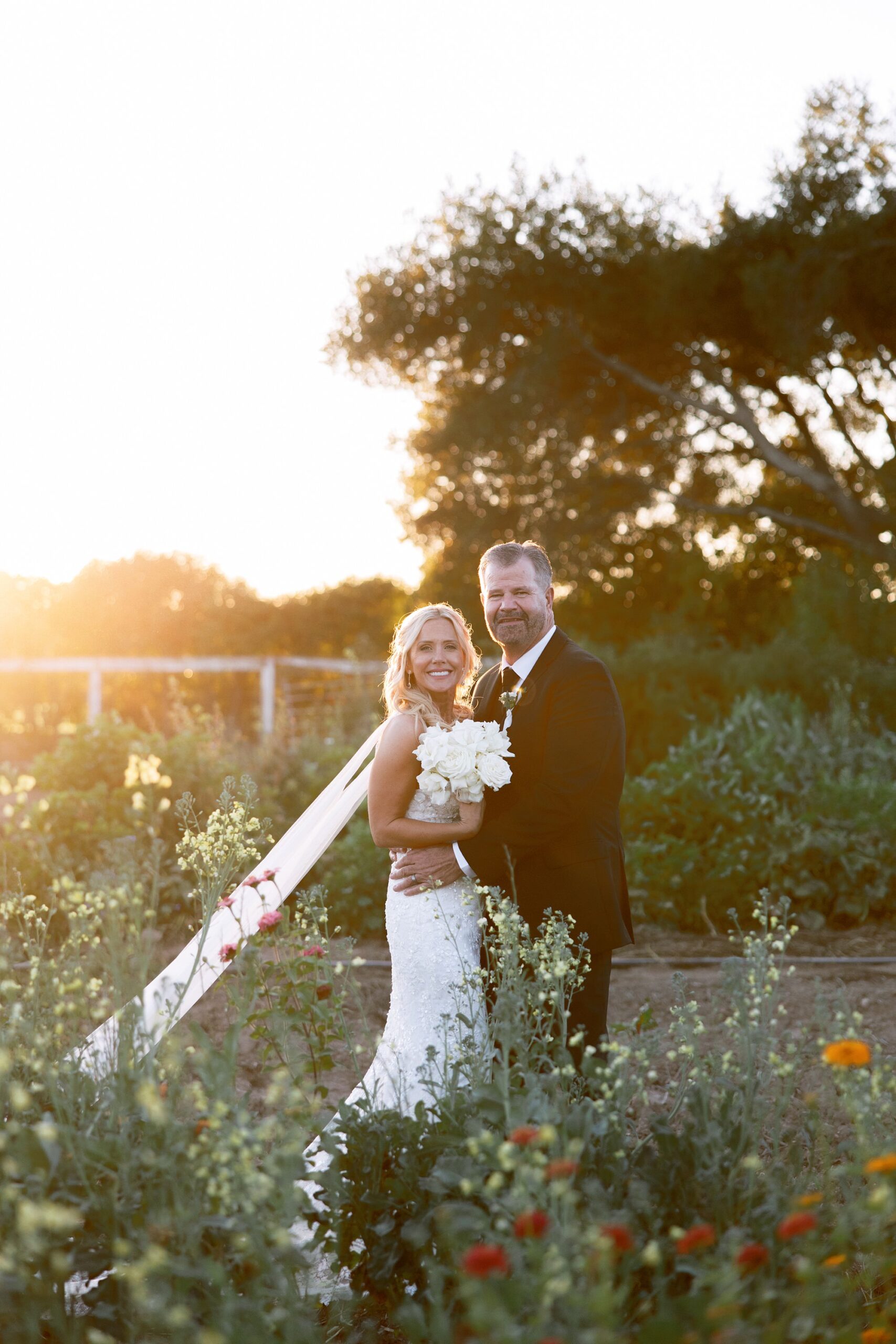 Roblar Farm bride and groom portrait