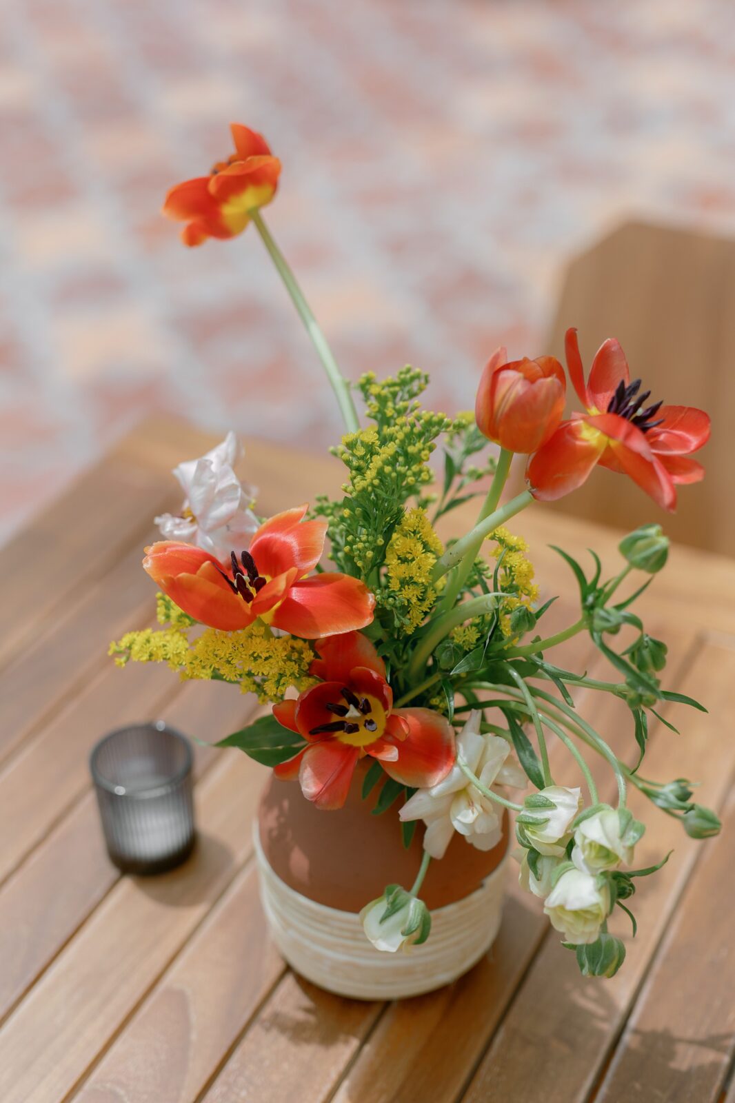 Wedding floral arrangements by Knot Just Flowers