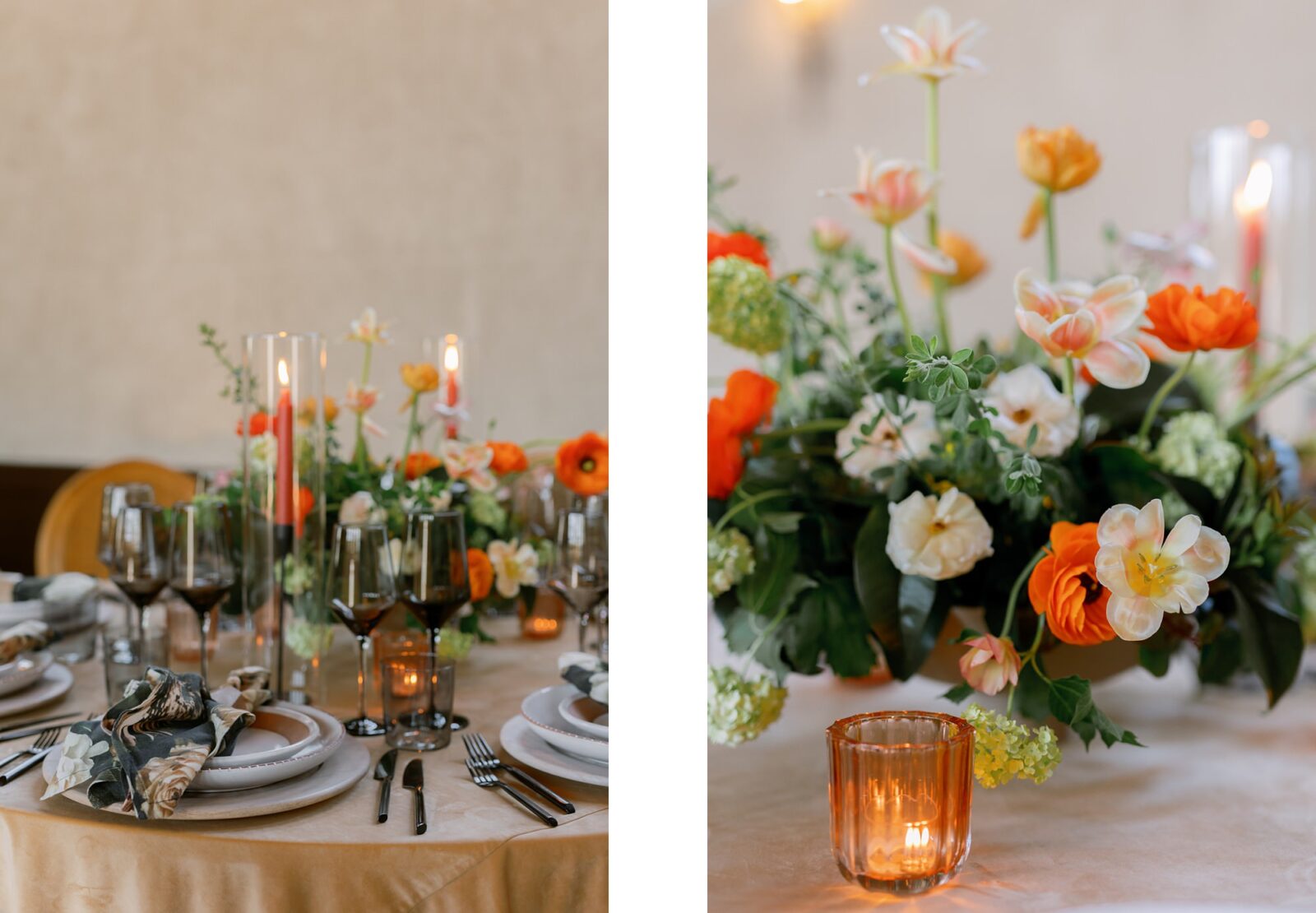 Hotel San Buena wedding table details