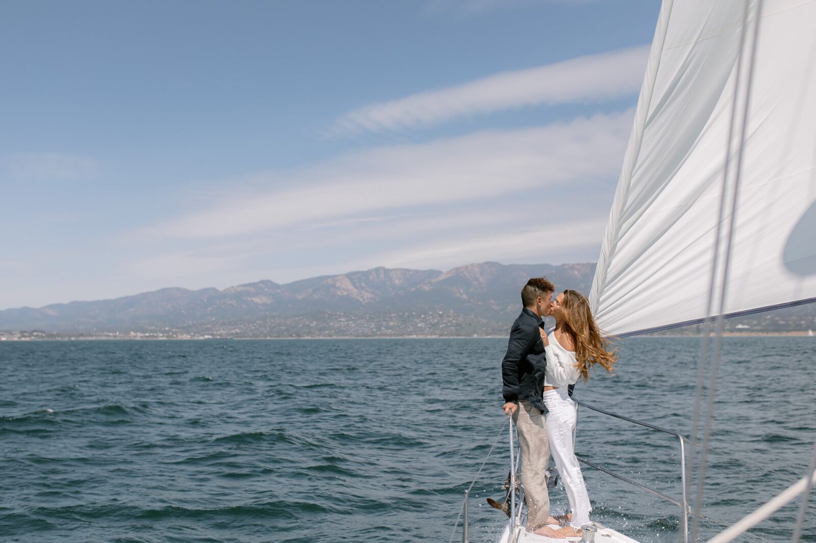 Boat engagement photo